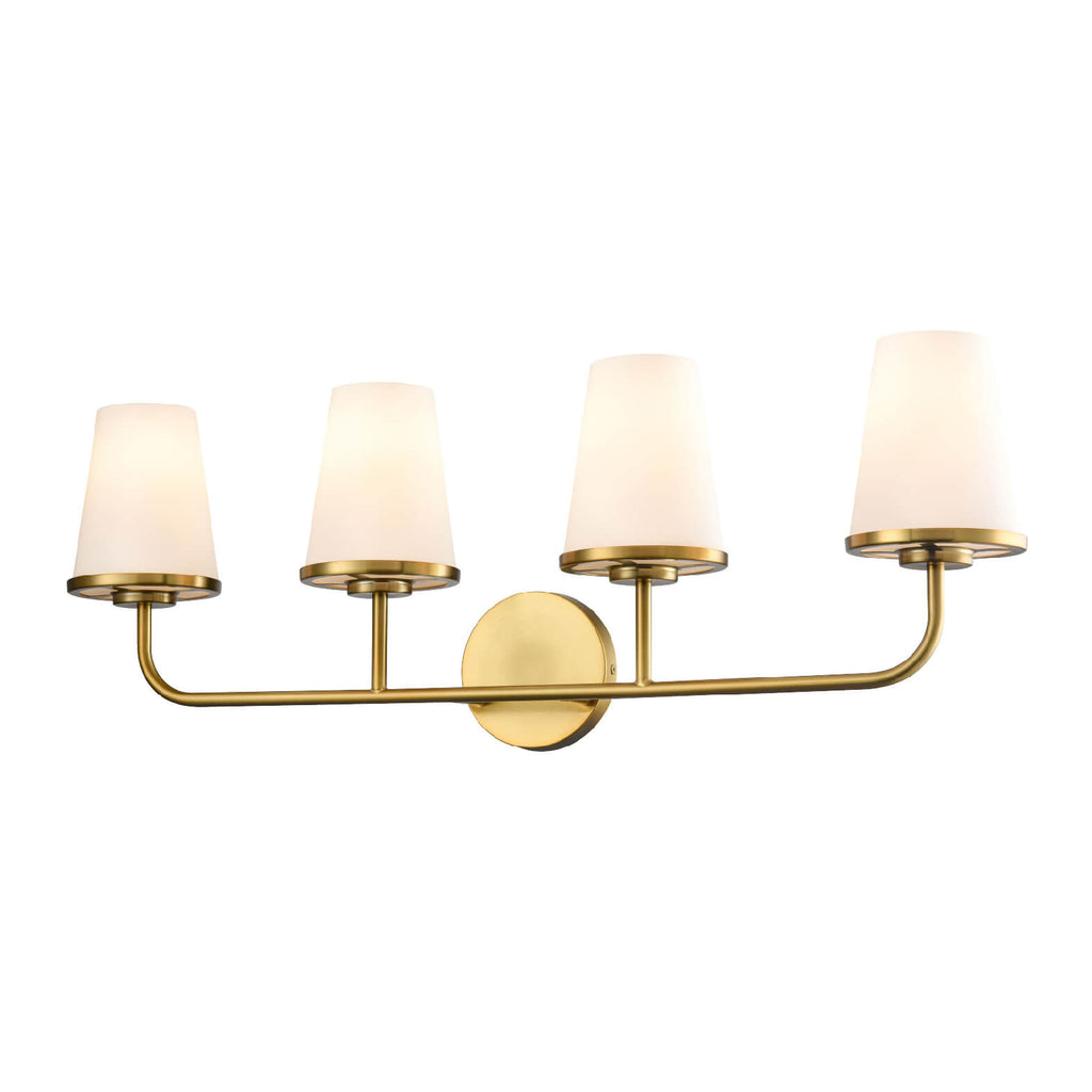 DVI LIGHTING KANATA 4 LT VANITY BRASS DVP48044BR-OP