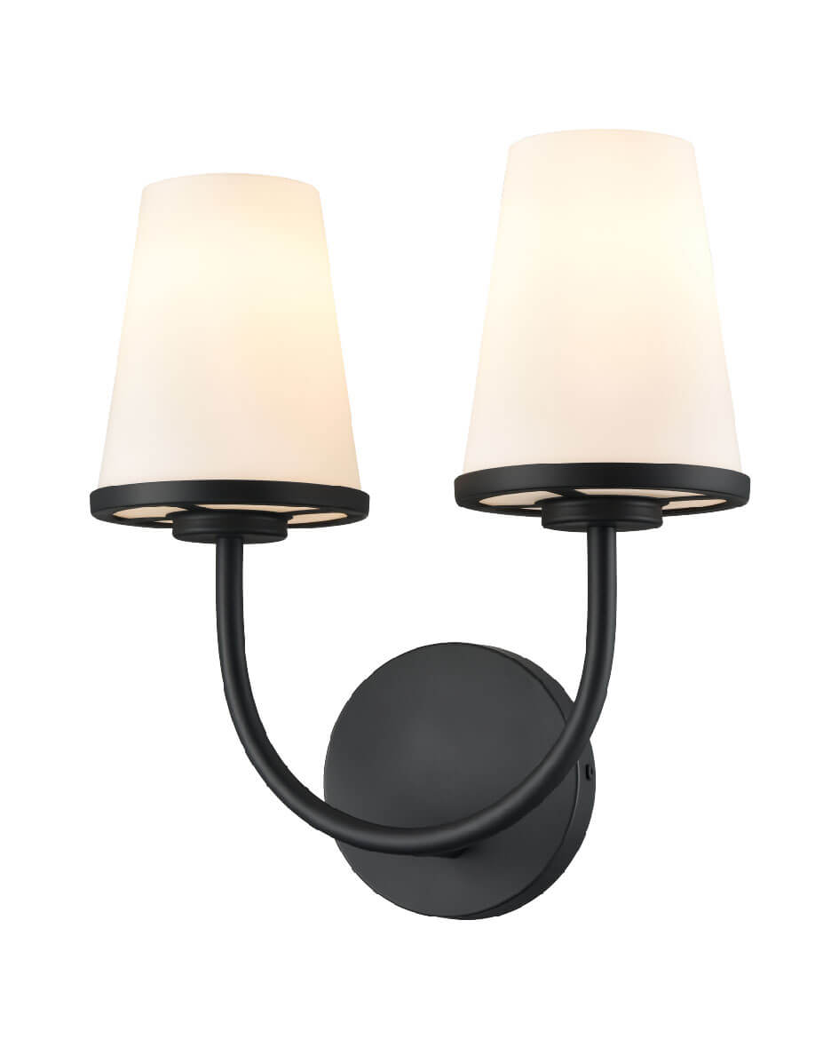 DVI LIGHTING KANATA 2 LT SCONCE EBONY DVP48099EB-OP