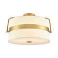 DVI LIGHTING BON ECHO SEMI FLUSH-MOUNT BRASS DVP48412BR-SW
