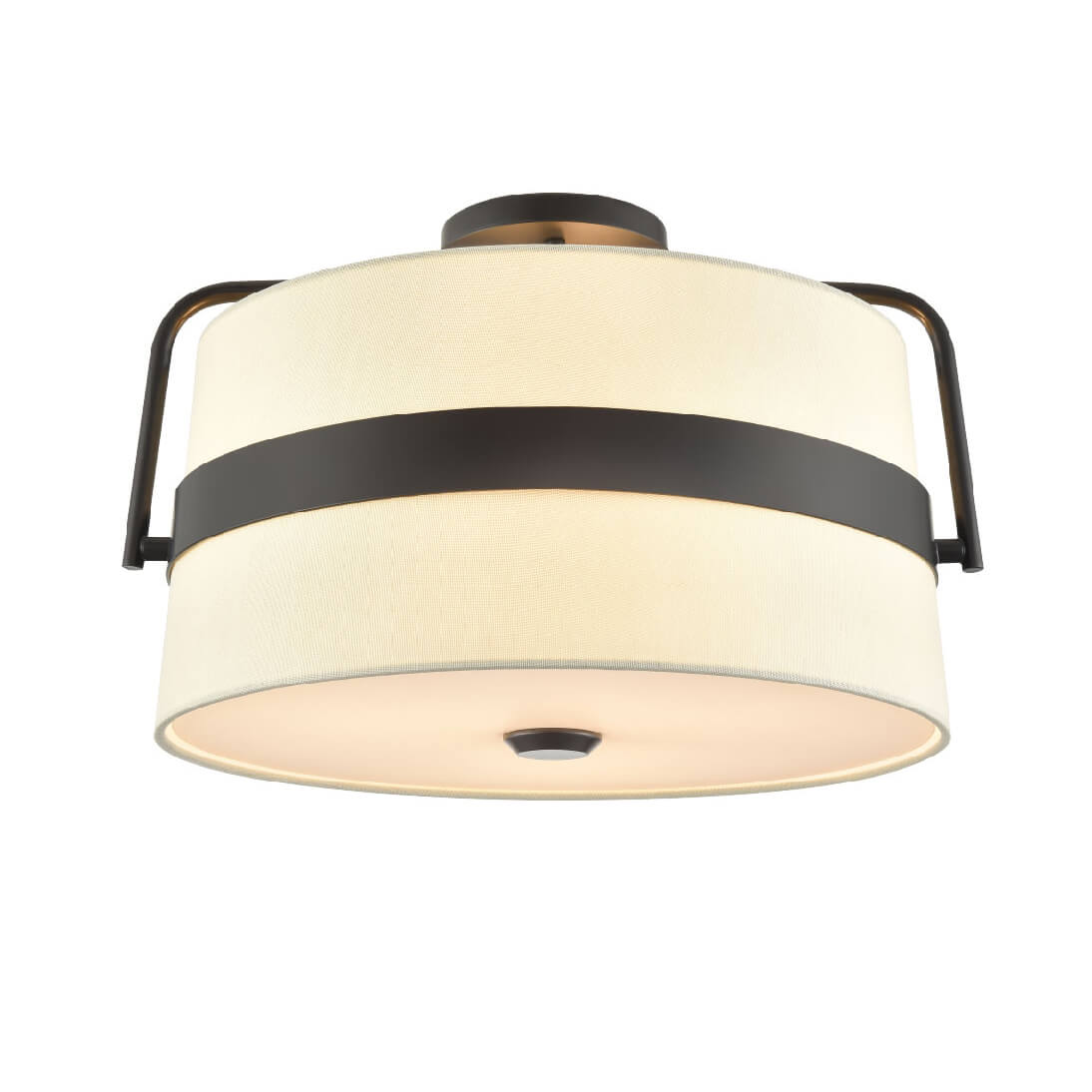 DVI LIGHTING BON ECHO SEMI FLUSH-MOUNT EBONY DVP48412EB-SW