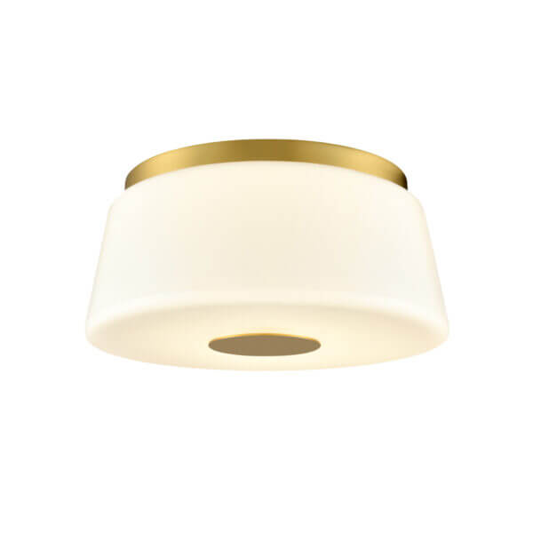DVI LIGHTING ROBSON HALL 12.75" FLUSH MOUNT BRASS DVP48542BR-TO