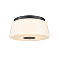 DVI LIGHTING ROBSON HALL 12.75" FLUSH MOUNT EBONY DVP48542EB-TO