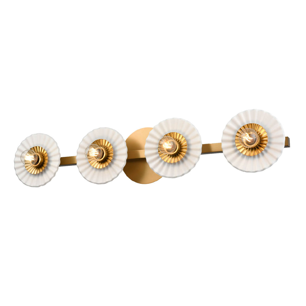 DVI LIGHTING WAVERLY VANITY HEIGHTS BRASS DVP48844BR-OP