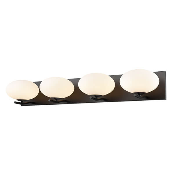 DVI LIGHTING VALOUR ROAD 4 LT VANITY EBONY DVP49044EB-OP