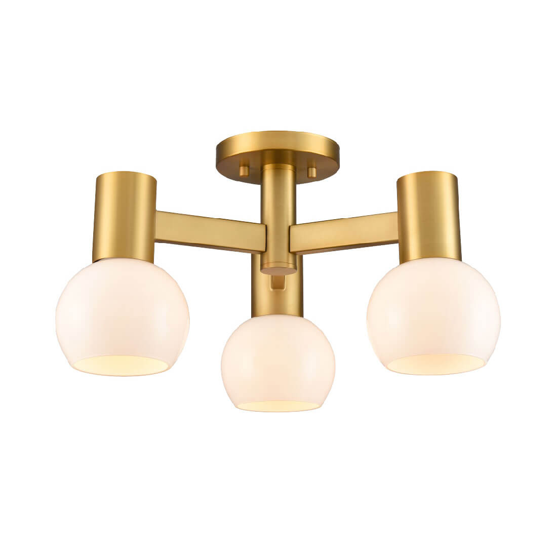 DVI LIGHTING LILLOOET SEMI-FLUSH MOUNT BRASS DVP49412BR-TO