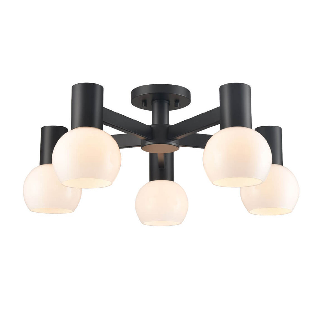 DVI LIGHTING LILLOOET 5 LT SEMI-FLUSH MOUNT EBONY DVP49413EB-TO