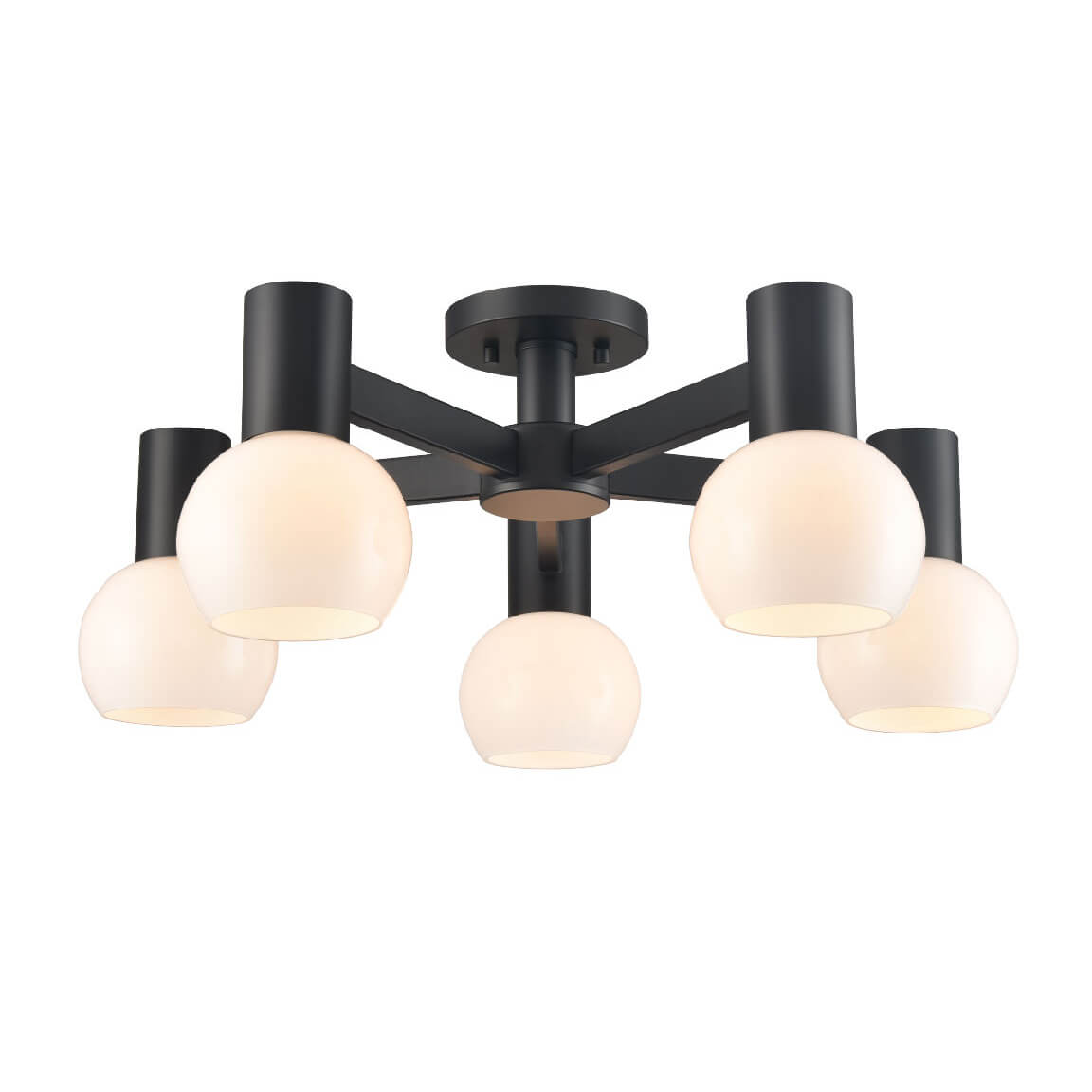 DVI LIGHTING LILLOOET 5 LT SEMI-FLUSH MOUNT EBONY DVP49413EB-TO