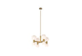 DVI LIGHTING LILLOOET 8 LT CHANDELIER BRASS DVP49424BR-TO