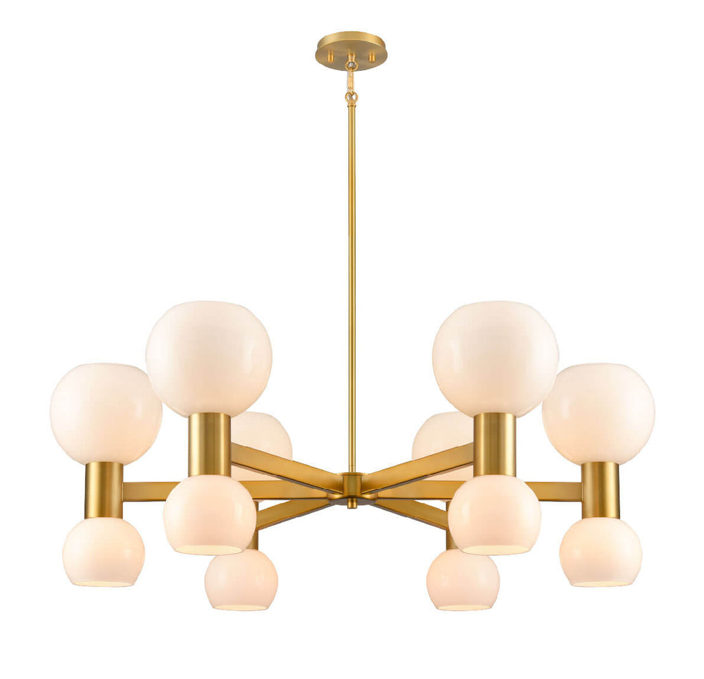 DVI LIGHTING LILLOOET 12 LT CHANDELIER BRASS DVP49426BR-TO