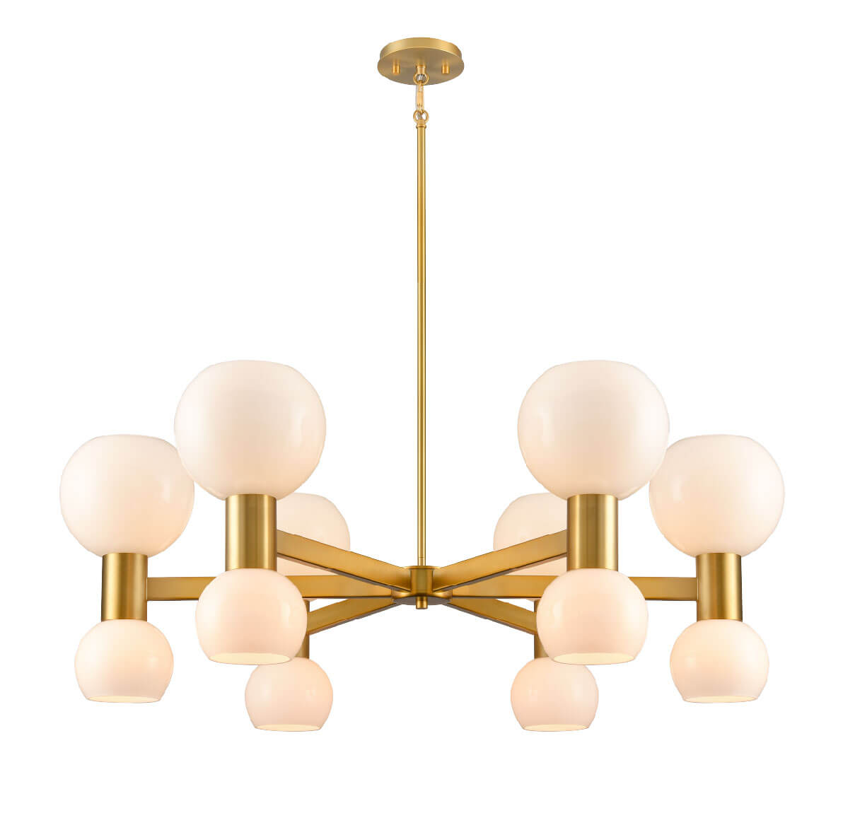 DVI LIGHTING LILLOOET 12 LT CHANDELIER BRASS DVP49426BR-TO