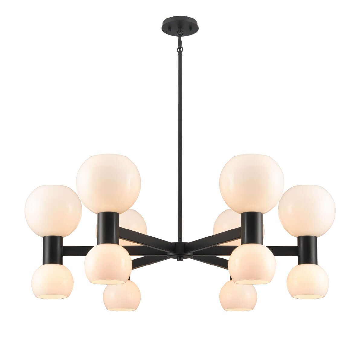 DVI LIGHTING LILLOOET 12 LT CHANDELIER EBONY DVP49426EB-TO