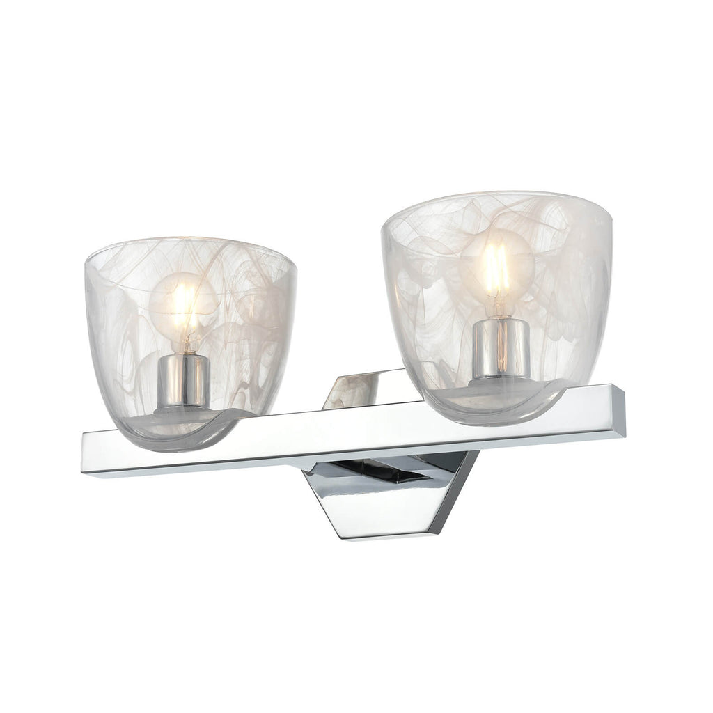 DVI LIGHTING CHALICE 2 LT VANITY CHROME DVP49822CH-MS