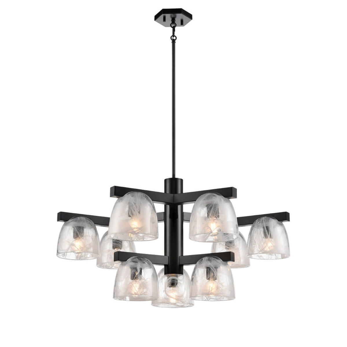 DVI LIGHTING CHALICE 9 LT PENDANT EBONY DVP49829EB-MS