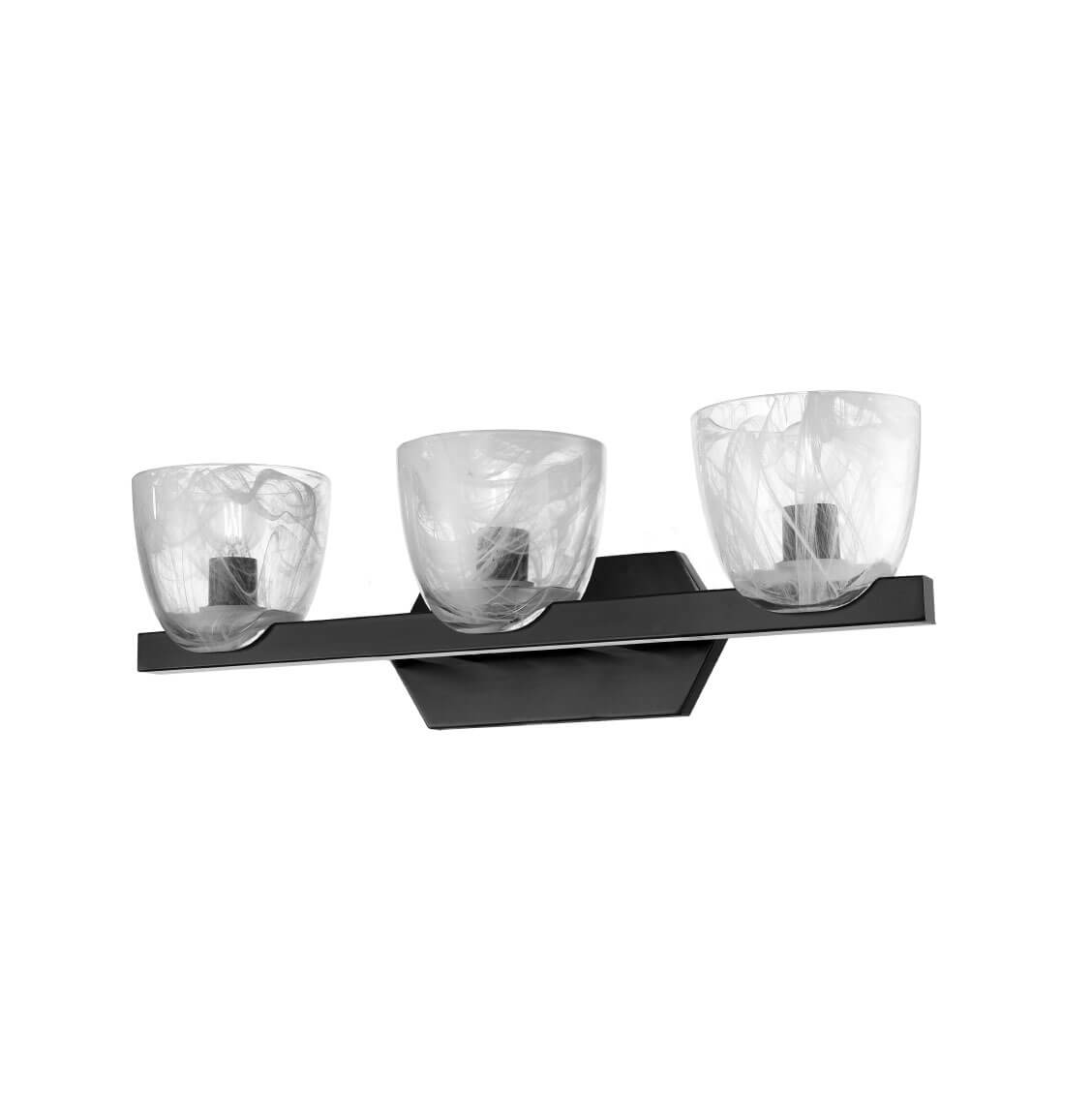 DVI LIGHTING CHALICE 3 LT VANITY EBONY DVP49843EB-MS