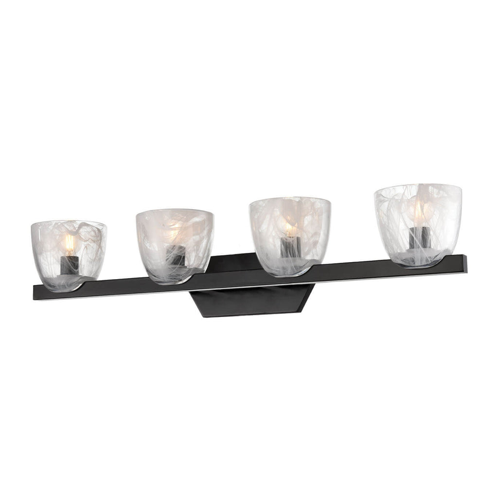 DVI LIGHTING CHALICE 4 LT VANITY EBONY DVP49844EB-MS