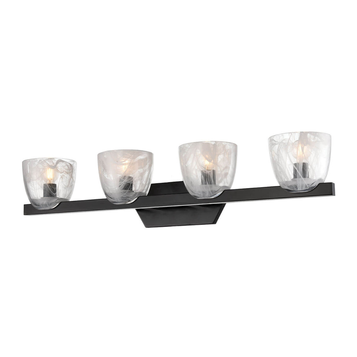 DVI LIGHTING CHALICE 4 LT VANITY EBONY DVP49844EB-MS