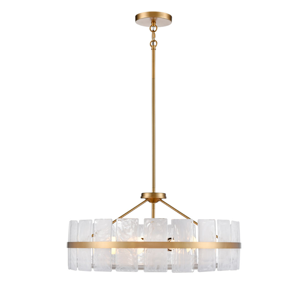 DVI LIGHTING LUNA PENDANT BRASS DVP5208BR-MS