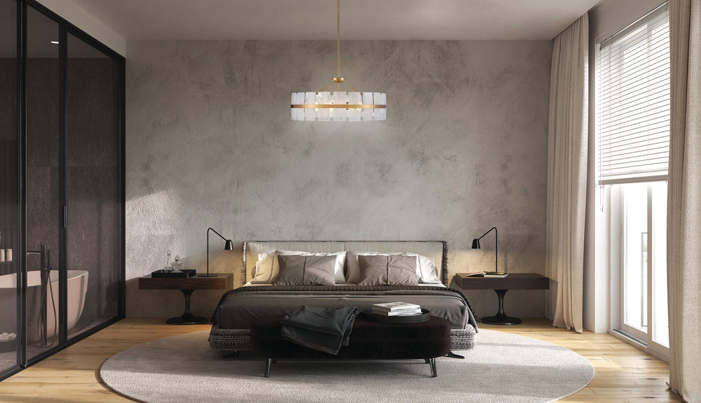 DVI LIGHTING LUNA PENDANT BRASS DVP5208BR-MS