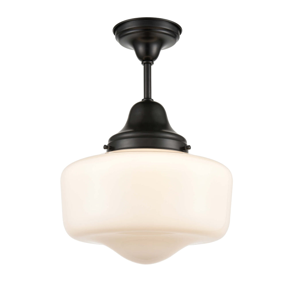 DVI LIGHTING SCHOOLHOUSE SEMI FLUSH MOUNT EBONY DVP7511EB