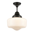 DVI LIGHTING SCHOOLHOUSE SEMI FLUSH MOUNT EBONY DVP7511EB