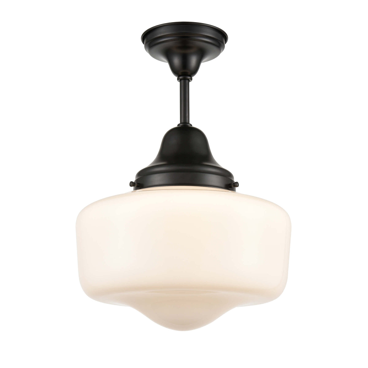 DVI LIGHTING SCHOOLHOUSE SEMI FLUSH MOUNT EBONY DVP7511EB