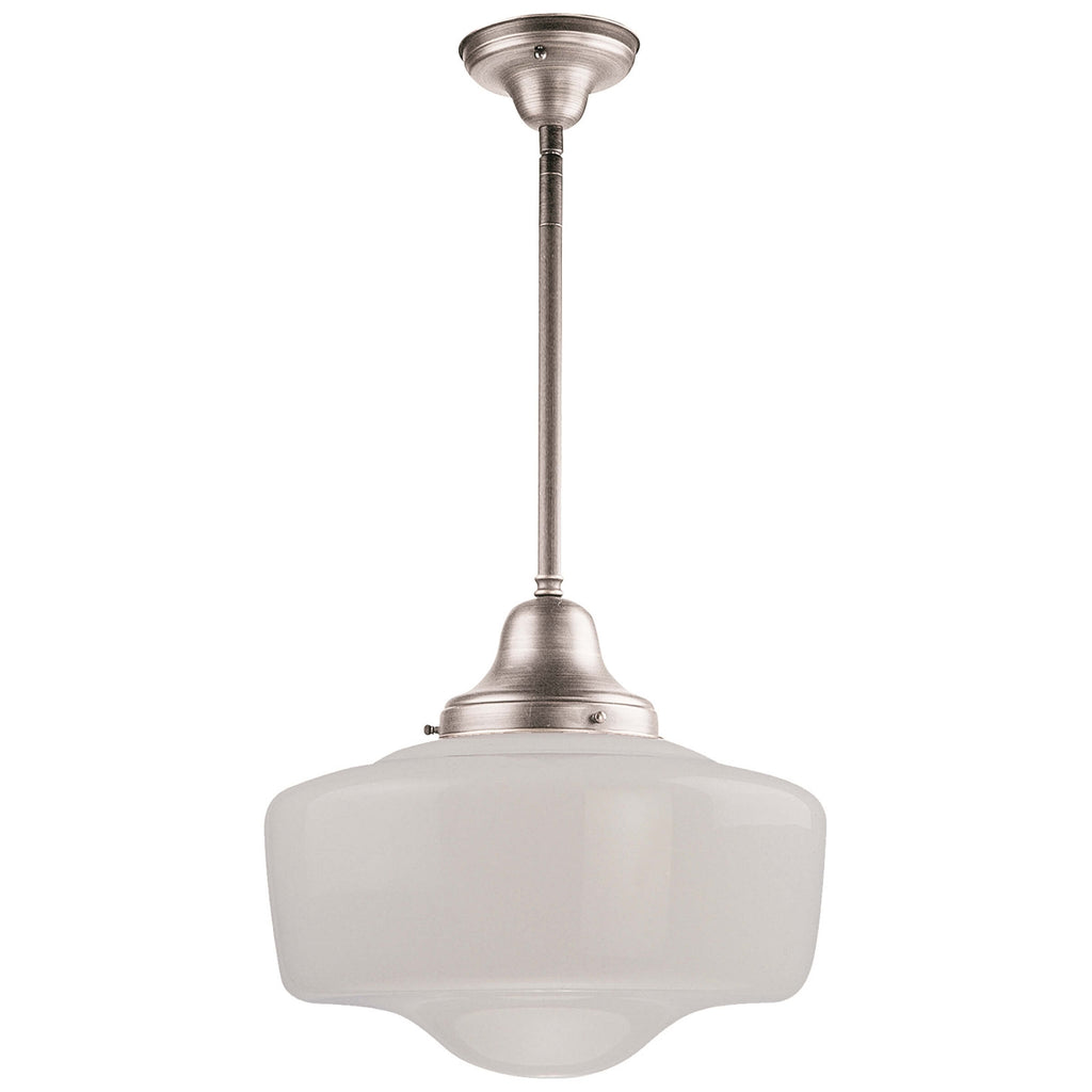 DVI LIGHTING SCHOOLHOUSE PENDANT SATIN NICKEL DVP7521SN