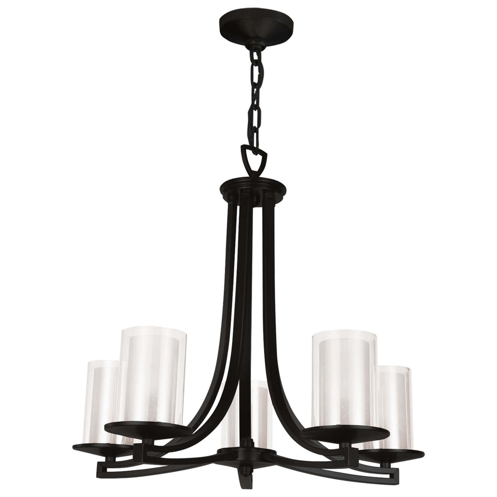DVI LIGHTING ESSEX 5 LT CHANDELIER GRAPHITE DVP9025GR-OP