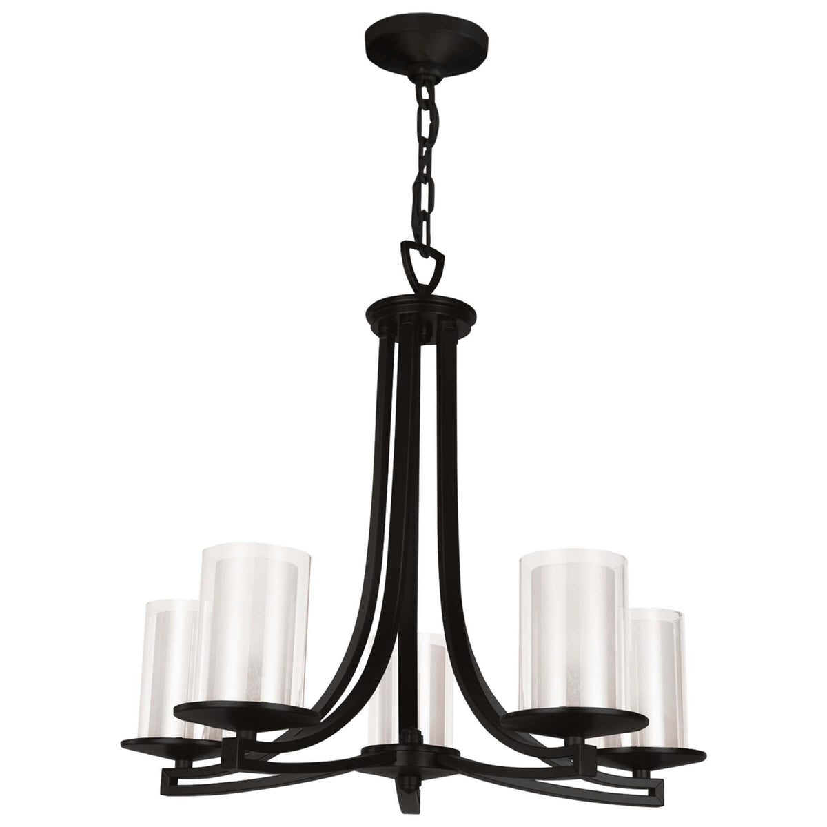 DVI LIGHTING ESSEX 5 LT CHANDELIER GRAPHITE DVP9025GR-OP