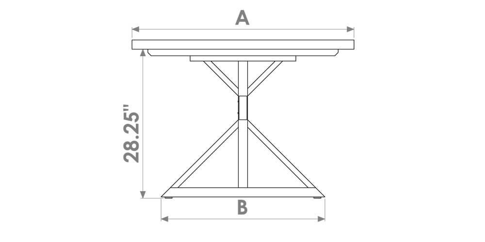 CARDINAL WOODCRAFT DALVIK DOUBLE PEDESTAL TABLE
