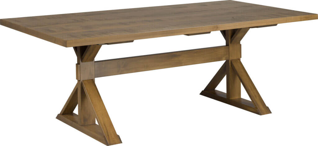 CARDINAL WOODCRAFT DALVIK DOUBLE PEDESTAL TABLE