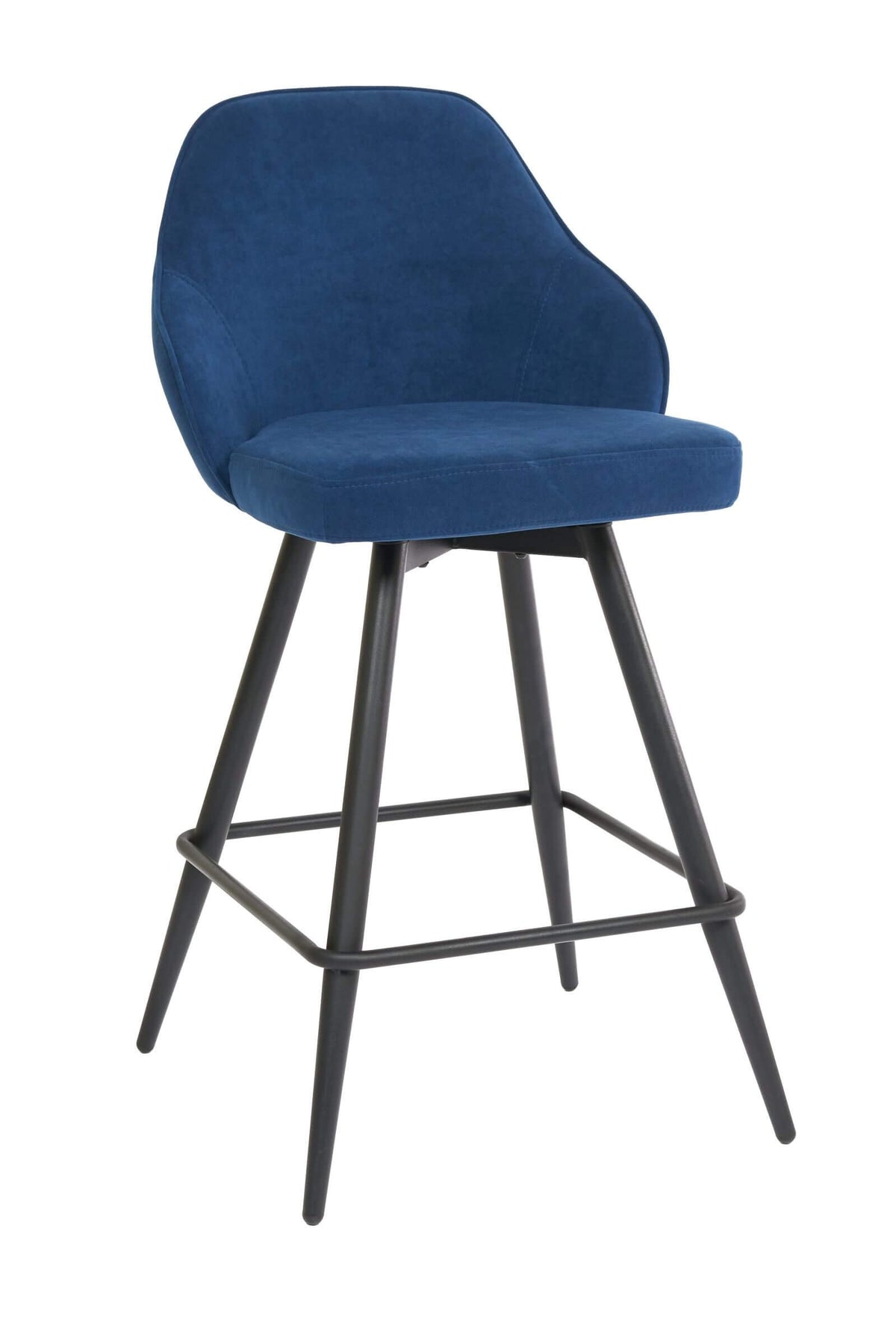 FURNISHINGS' MATE DAPHNE SWIVEL COUNTER STOOL COBALT SET OF TWO CS 6451-COB-MB