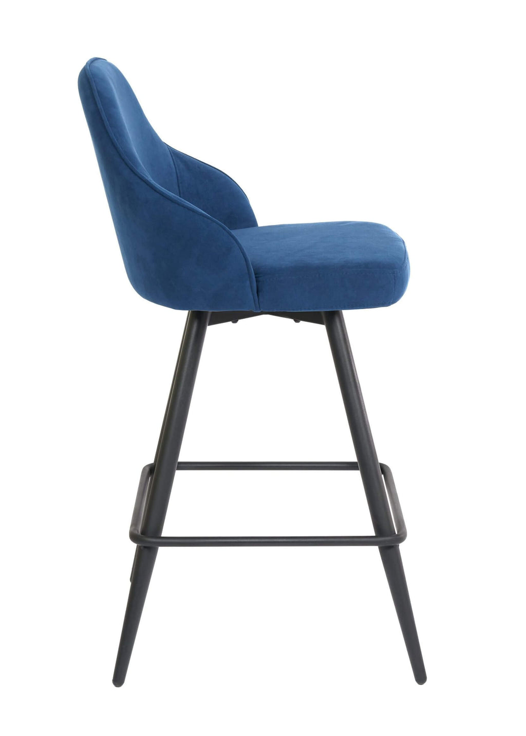 FURNISHINGS' MATE DAPHNE SWIVEL COUNTER STOOL COBALT SET OF TWO CS 6451-COB-MB