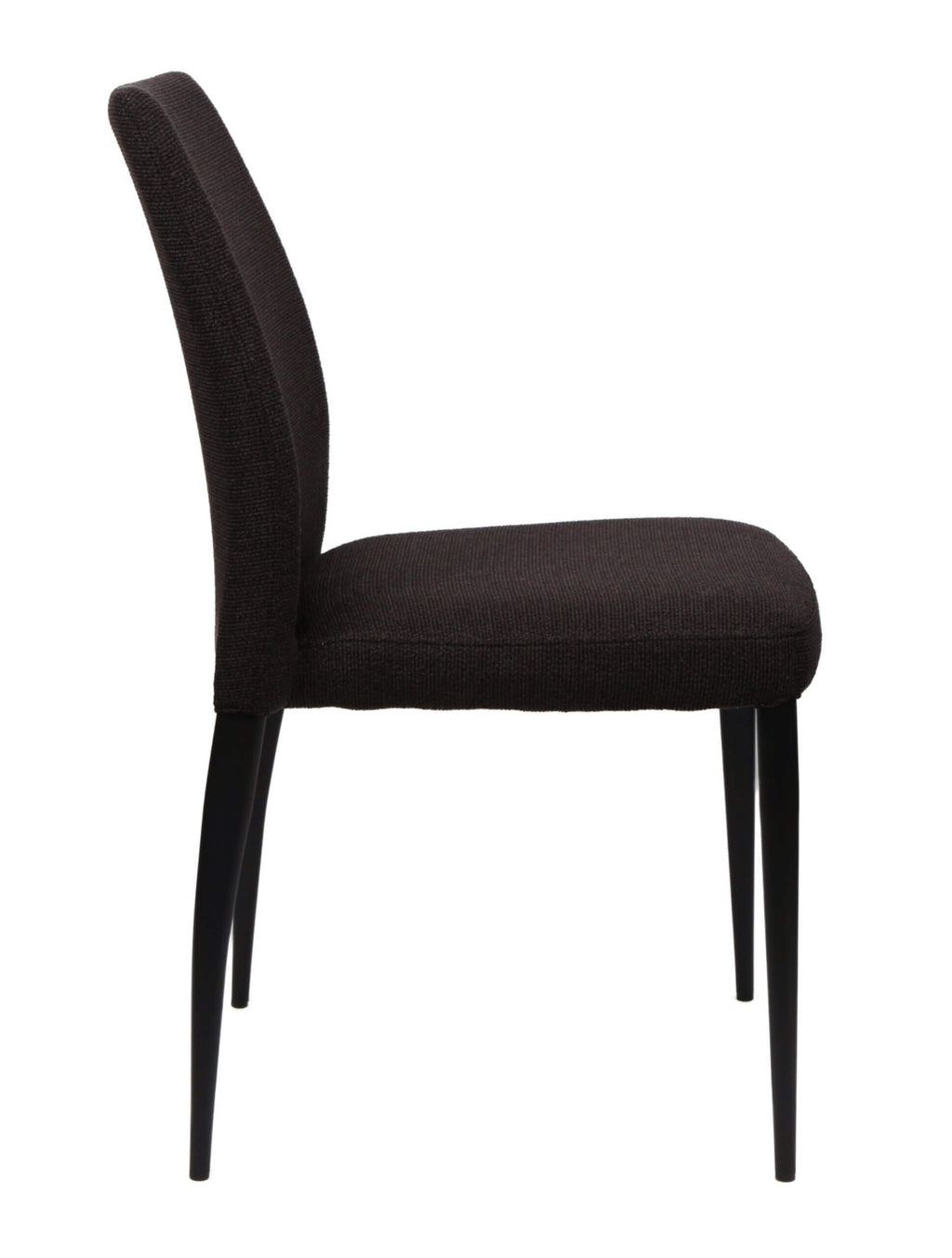 FURNISHINGS MATE DENNY CHAIR SET OF TWO COAL DC 5000-CL-MB