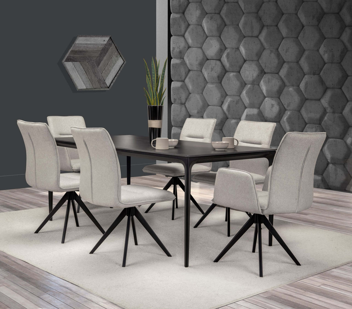 FURNISHINGS MATE RYAN TABLE SMALL BLACK DT 1088S-STN3 B