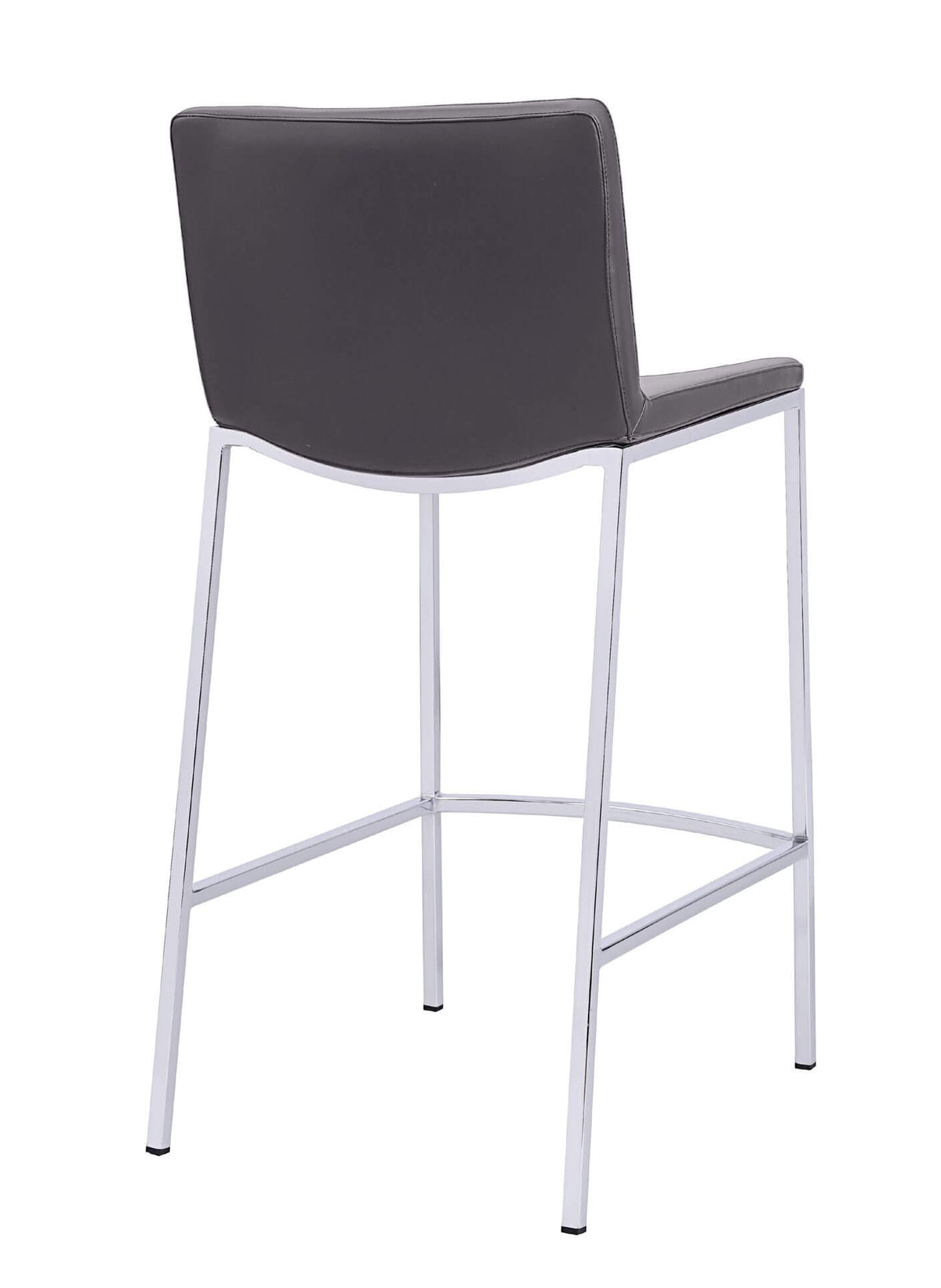 FURNISHINGS MATE DOMINIC COUNTER STOOL GREY SET OF TWO CS 401-GR-CHR