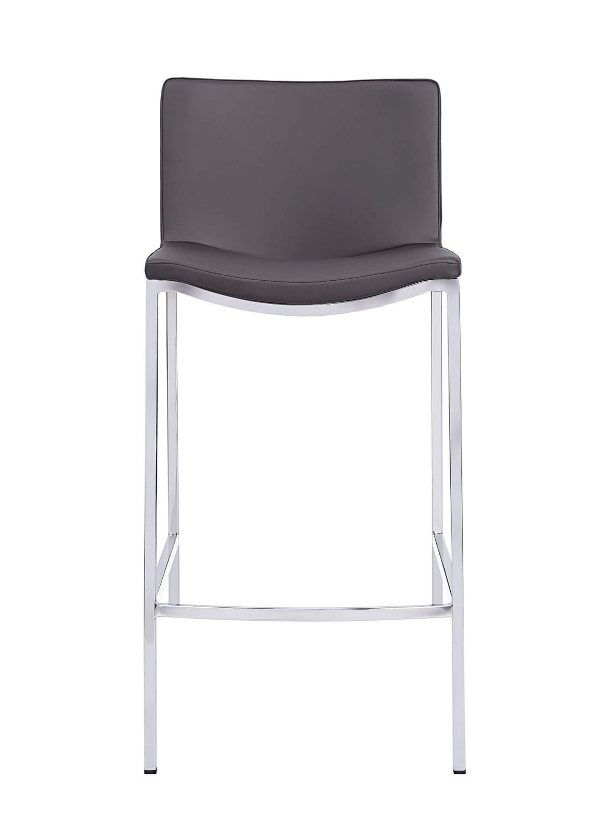 FURNISHINGS MATE DOMINIC COUNTER STOOL GREY SET OF TWO CS 401-GR-CHR