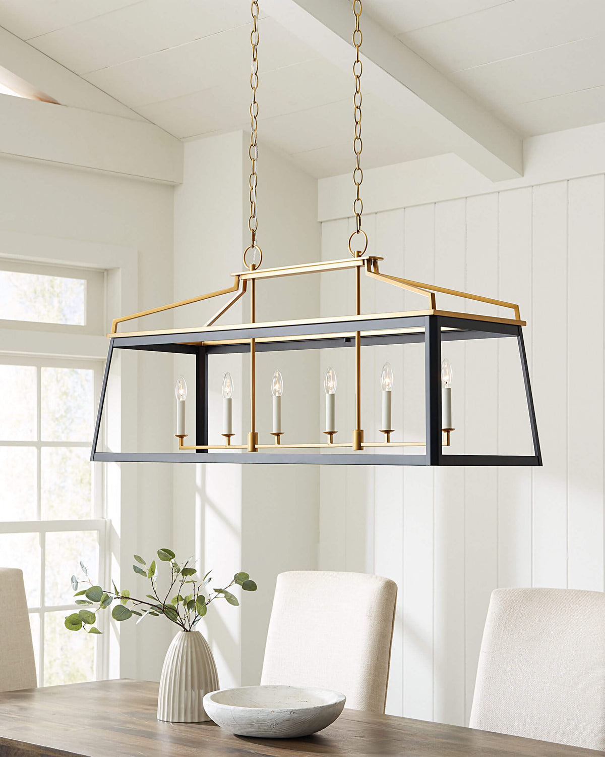 GENERATION LIGHTING Carlow Linear Lantern Midnight Black CC1586MBKBBS