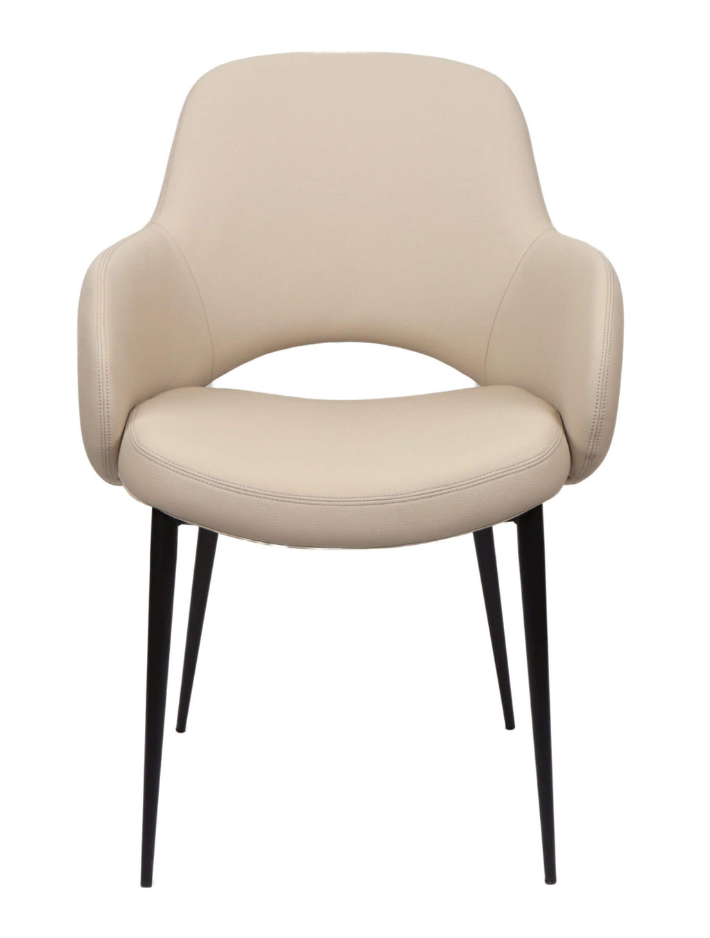 FURNISHINGS MATE EMMA CHAIR SET OF TWO NATURAL DC-503-NA-MB