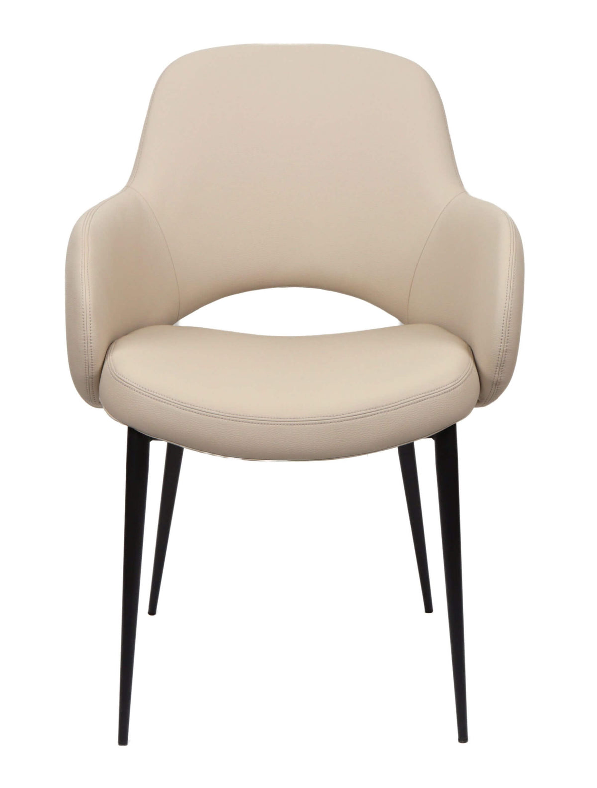 FURNISHINGS MATE EMMA CHAIR SET OF TWO NATURAL DC-503-NA-MB