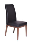 FURNISHINGS' MATE ERIKA CHAIR BLACK SET OF TWO DC 357-BL-BW