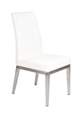 FURNISHINGS' MATE ERIKA CHAIR WHITE SET OF TWO DC 357-WH-SS