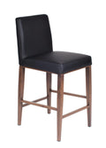 FURNISHINGS' MATE ERIKA BAR STOOL BLACK SET OF TWO BS 280A-BL-BW