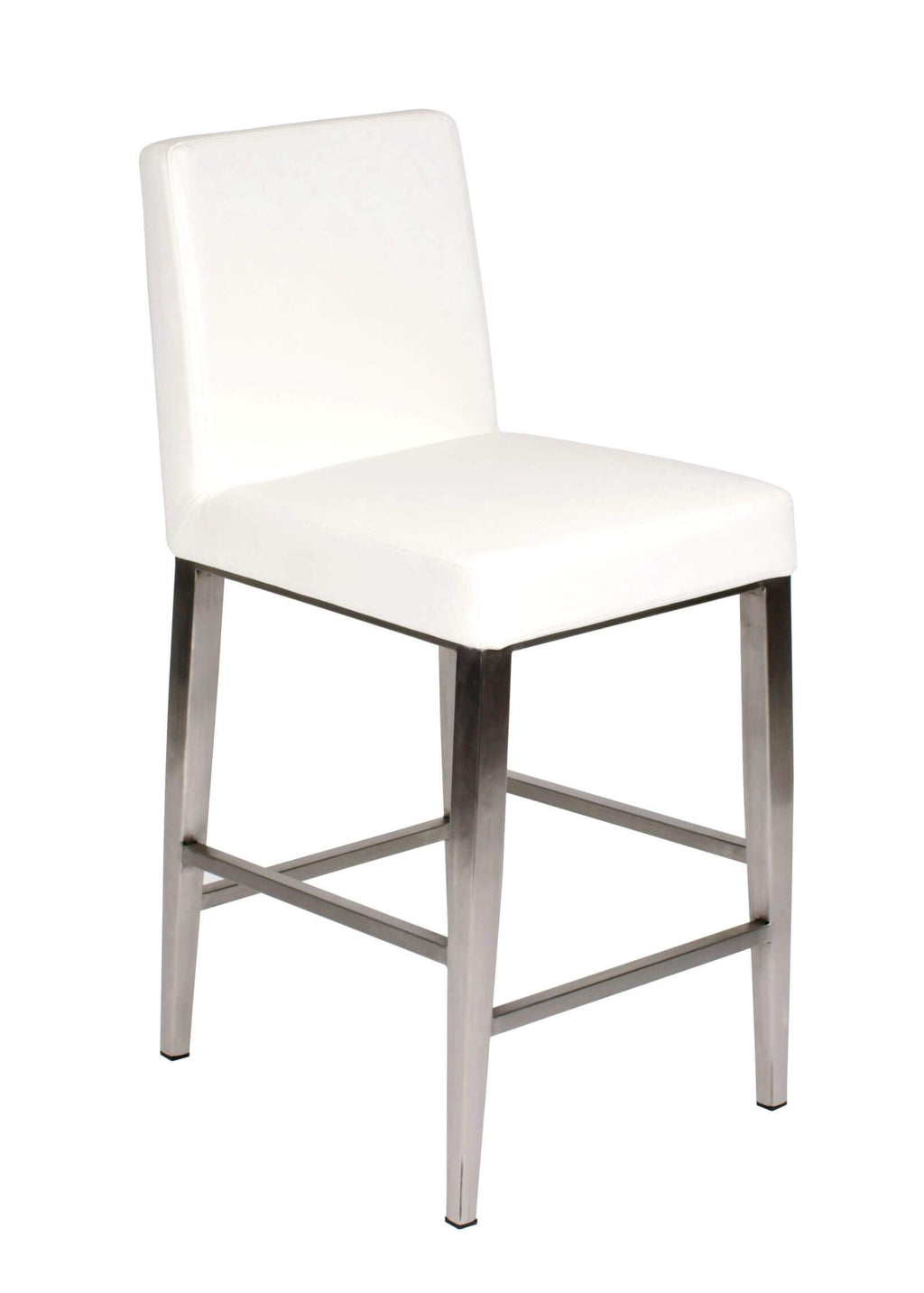 FURNISHINGS' MATE ERIKA COUNTER STOOL WHITE SET OF TWO CS 280-WH-SS