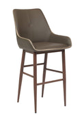 FURNISHINGS MATE ETNA BAR STOOL GREY SET OF TWO BS H107-GR-BW