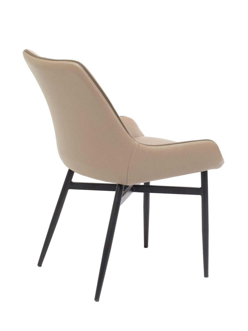 FURNISHINGS MATE ETNA CHAIR TAUPE SET OF TWO DC H107C-LT-BB