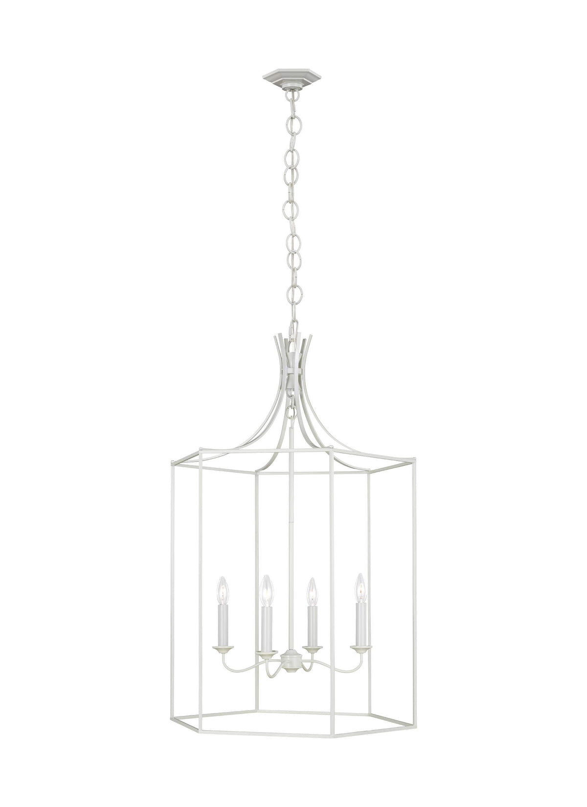 GENERATION LIGHTING Bantry House Large Lantern Gloss Cream AC1024GCM