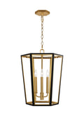 GENERATION LIGHTING Curt Small Lantern Midnight Black AC1083MBKBBS