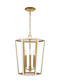 GENERATION LIGHTING Curt Small Lantern Matte White AC1083MWTBBS