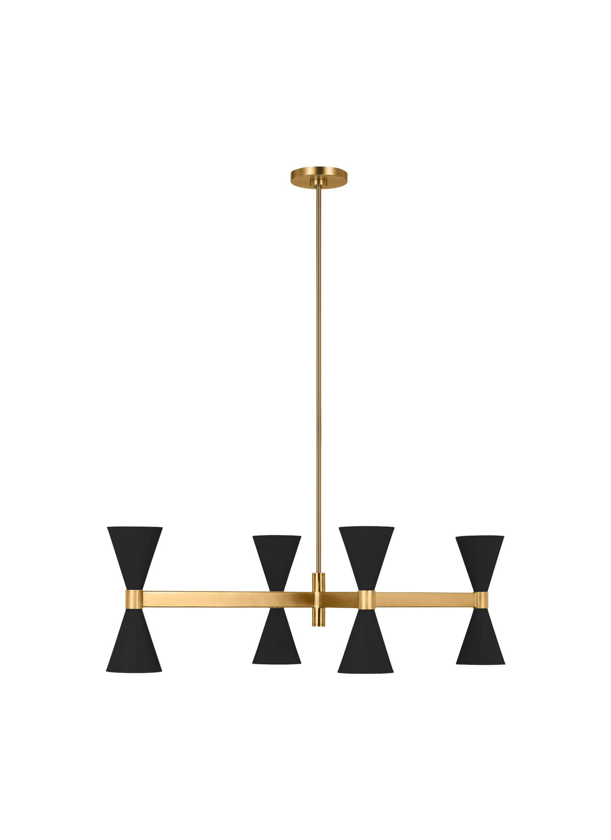 Albertine Linear Chandelier Midnight Black AEC1068MBK