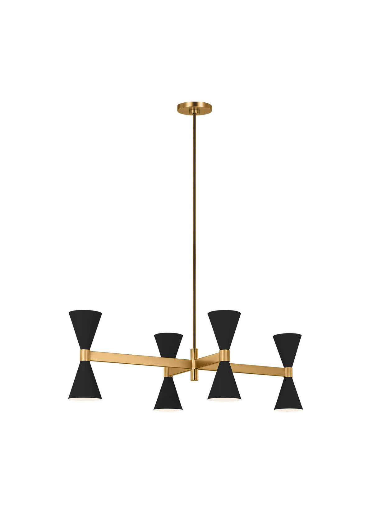 Albertine Linear Chandelier Midnight Black AEC1068MBK